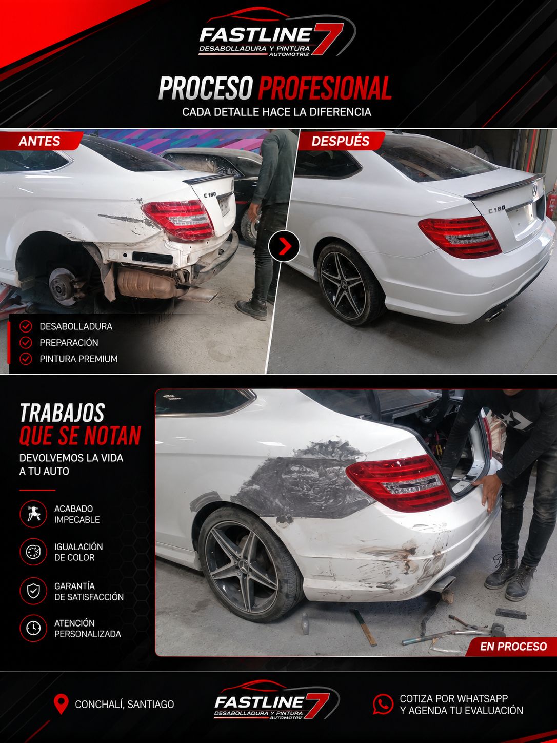 Reparación Mercedes Benz Fastline 7